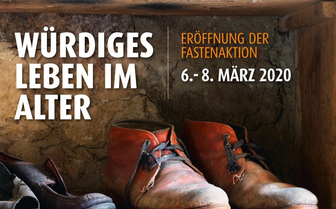 Plakat Eröffnung der Fastenaktion Würdiges Leben im Alter, C. Amthor